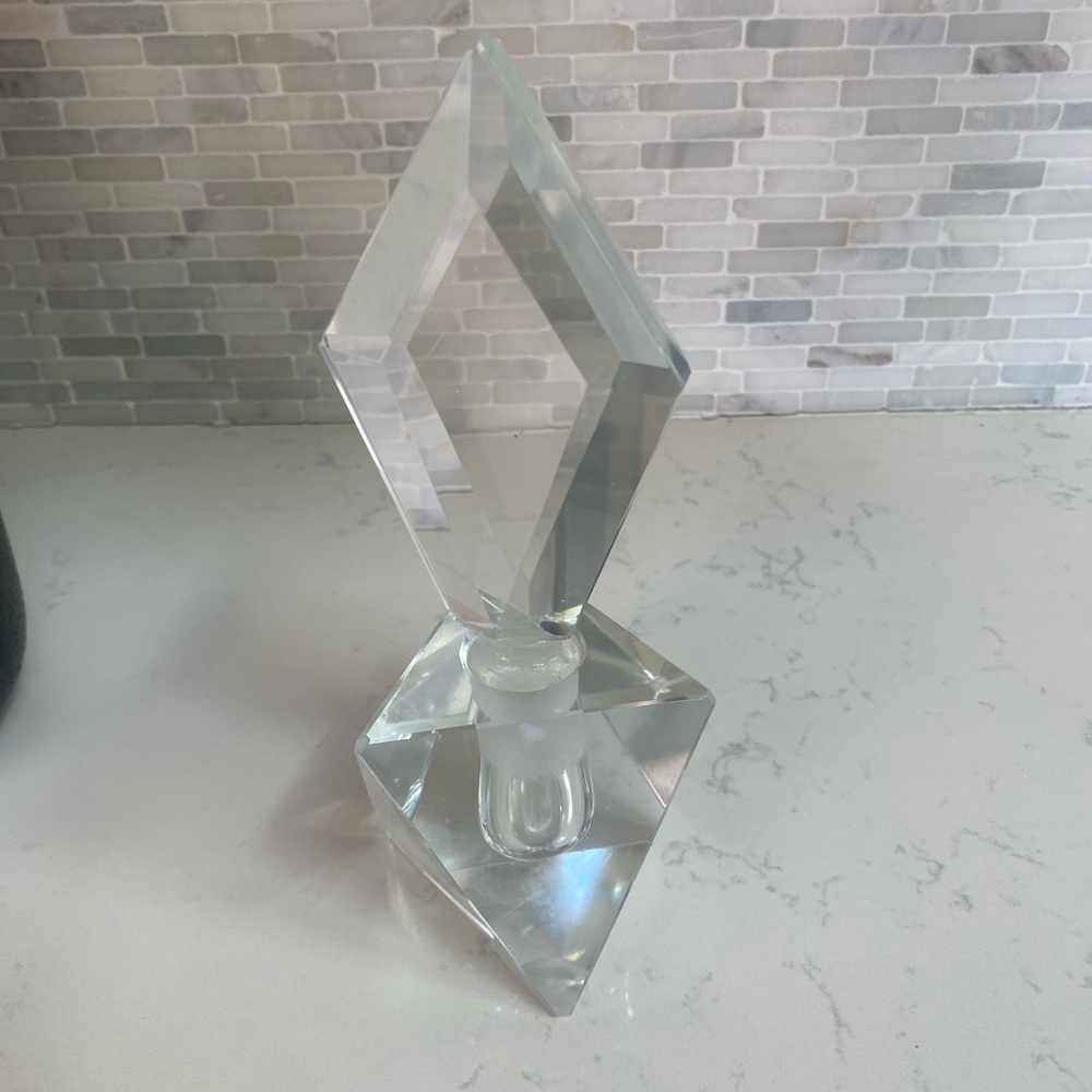 Vintage glass perfume bottle.